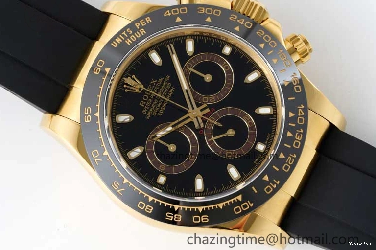 QF Dial Rubber Oysterflex on Daytona SA4130 Edition 1:1 Best Black Strap 116518 0409